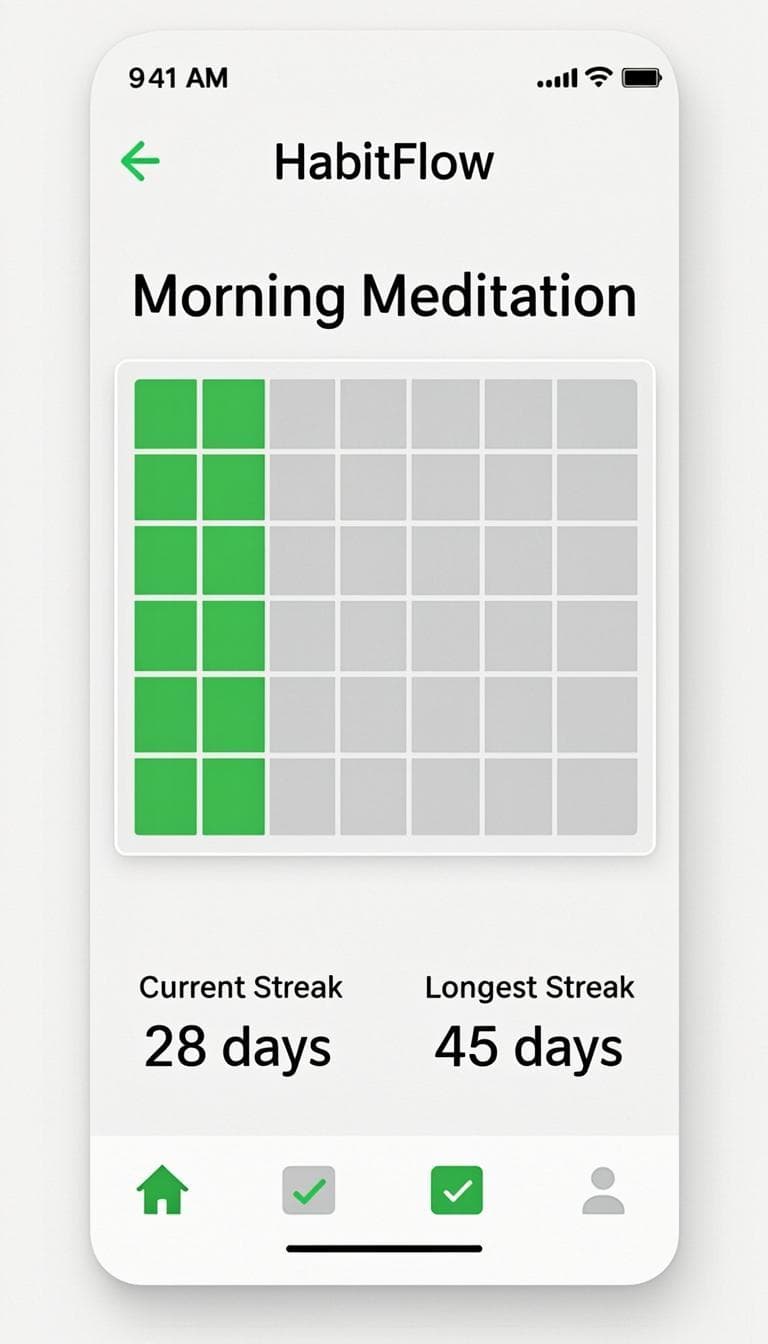 Streak calendar